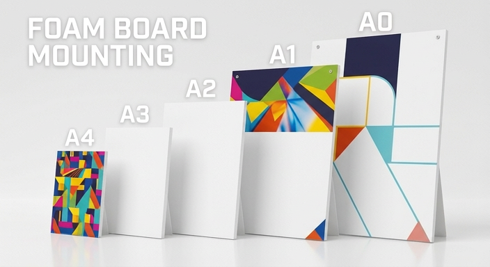 Board mounting and canvas prints