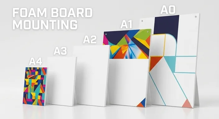 Foam board mounting service at Hendon Print Shop, 163 Brent Street NW4