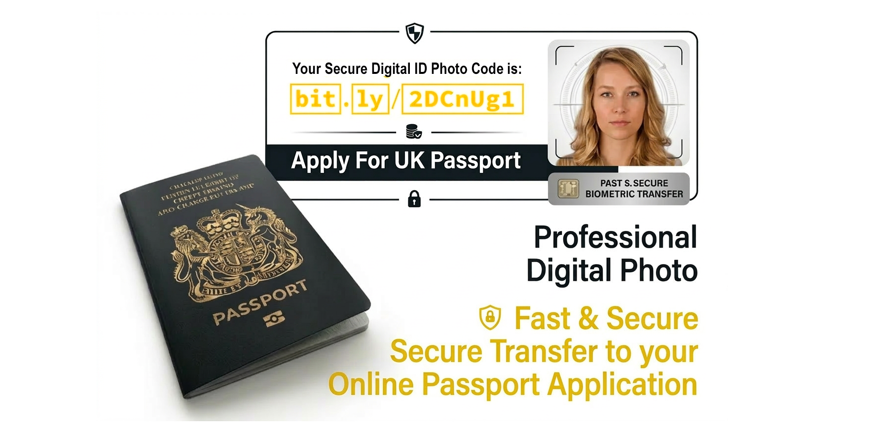 Digital passport photo code service