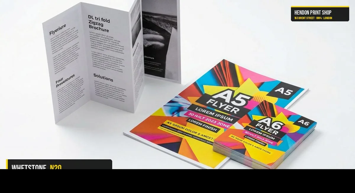 Same-day leaflets flyers for Whetstone N20 — Hendon Print Shop, 3.1 miles away